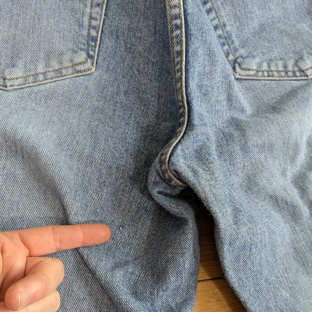 Calvin Klein Jeans 12 Blue Vintage 90s Y2K Boot Cut Straight 100% Cotton Denim - Picture 14 of 14